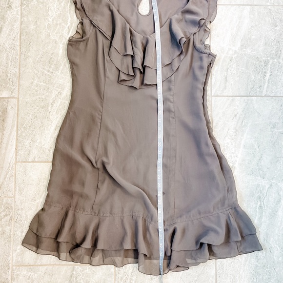 Tulle Gray Layer Ruffle Shift Dress Size Medium - Picture 5 of 9